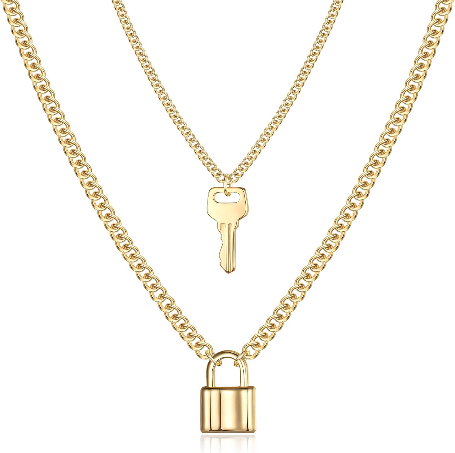 Turandoss Dainty Layered Choker Necklace, Handmade 14K Gold Plated Y Pendant Necklace Multilayer Bar Disc Necklace Adjustable Layering Choker Necklaces for Women - Premium  from Concordia Style Boutique - Just $21.17! Shop now at Concordia Style Boutique