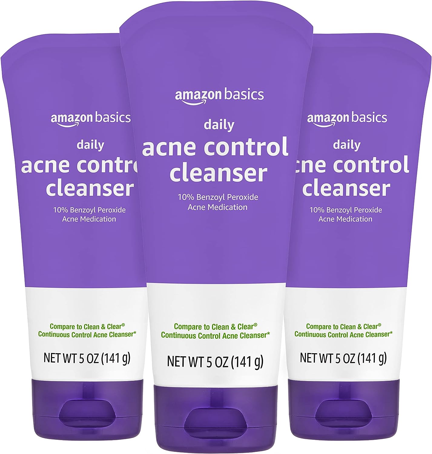 Amazon Basics Daily Acne Control Cleanser, Maximum Strength 10% Benzoyl Peroxide Acne Medication, Fragrance Free, 5 Ounce - Premium  from Concordia Style Boutique - Just $8.77! Shop now at Concordia Style Boutique