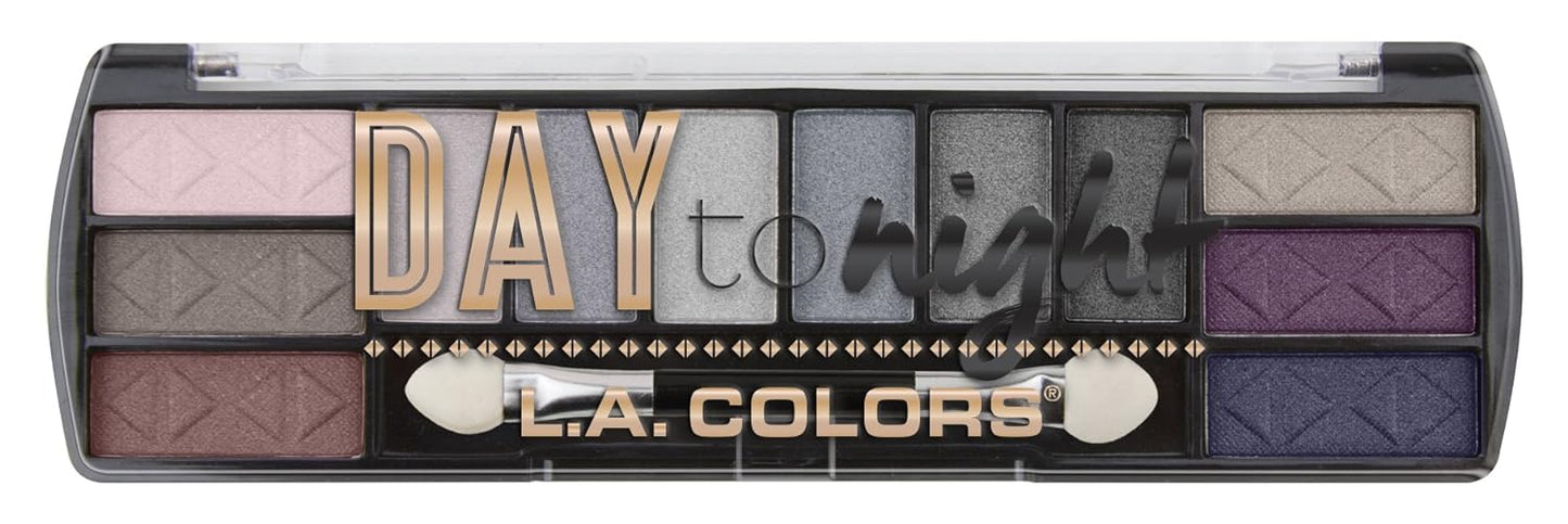 L.A. COLORS Day To Night 12 Color Eyeshadow Palette, Sundown, 0.28 oz. (CES430), Powder - Premium eye shadow pallete from Concordia Style Boutique - Just $9.68! Shop now at Concordia Style Boutique