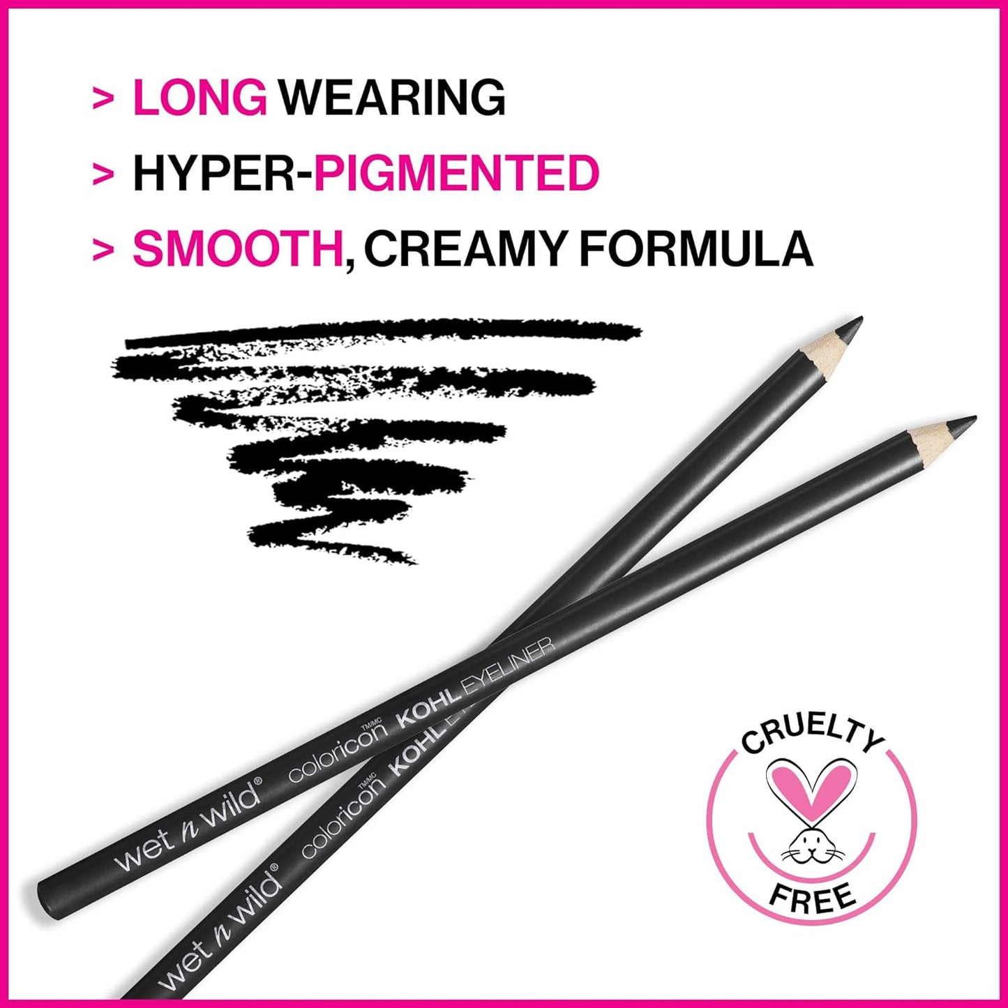wet n wild Color Icon Kohl Eyeliner Pencil Black, Long Lasting, Highly Pigmented, No Smudging, Smooth Soft Gliding, Eye Liner Makeup, Baby's Got Black - Premium eyeliner from Concordia Style Boutique - Just $3! Shop now at Concordia Style Boutique