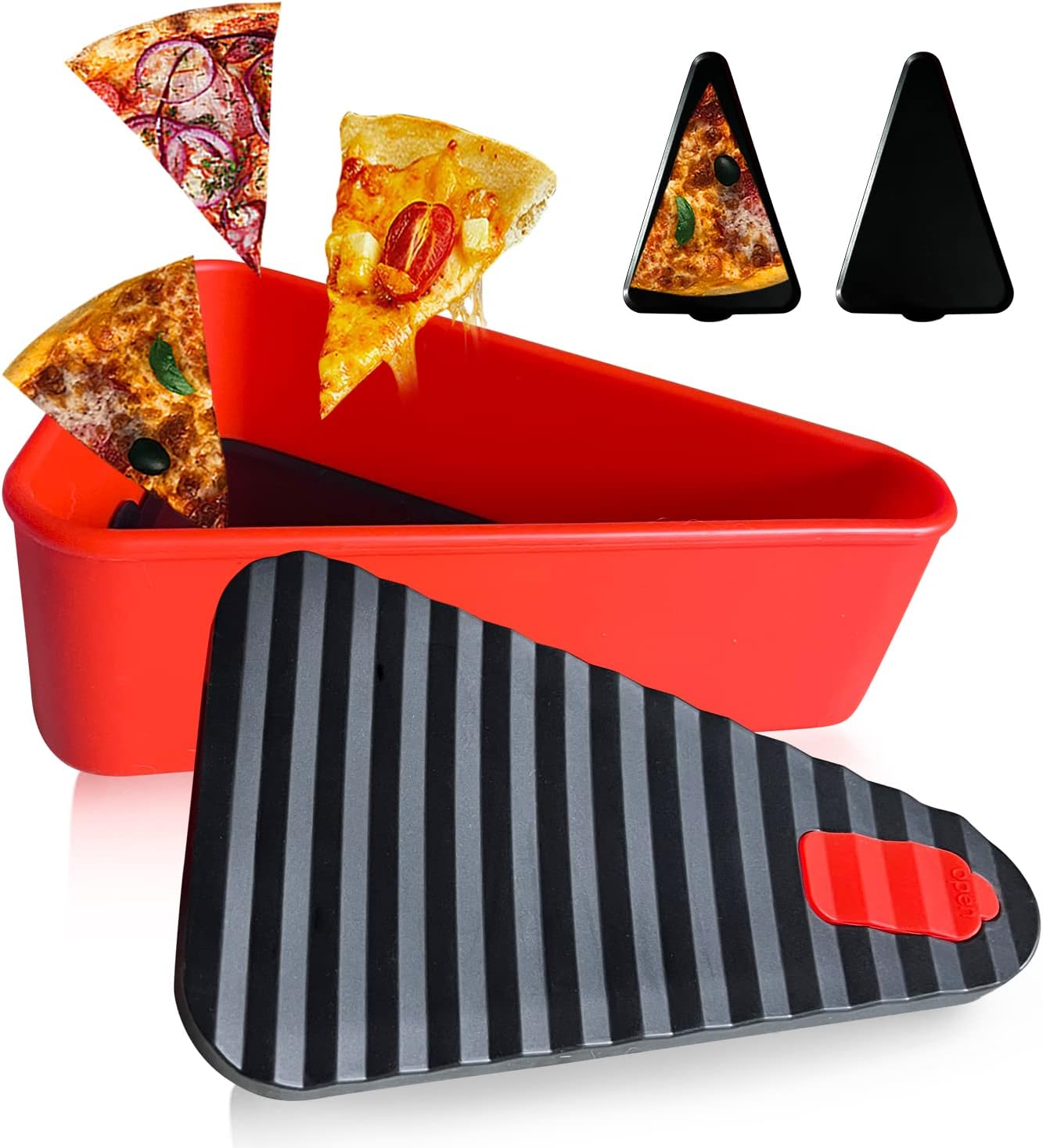 Pizza Leftover Storage Container with 2 Pizza Trays,Reusable Pizza Silicone Container,Silicone Food Container Lunch Box Withstand Temperature in -40~200℃ (Yellow & white, 7.5inch) - Premium Pizza Leftover Storage Container from Concordia Style Boutique - Just $12.49! Shop now at Concordia Style Boutique