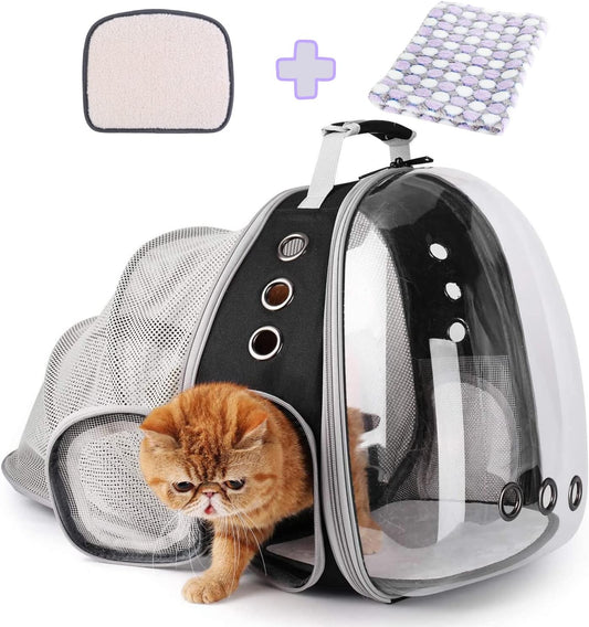 Lollimeow Bubble Pet Carrier Backpack, Airline-Approved for Cats and Puppies, Designed for Travel, Hiking, and Outdoor Adventures (Pink-Front Expandable) - Premium Pets from Concordia Style Boutique - Just $46.59! Shop now at Concordia Style Boutique