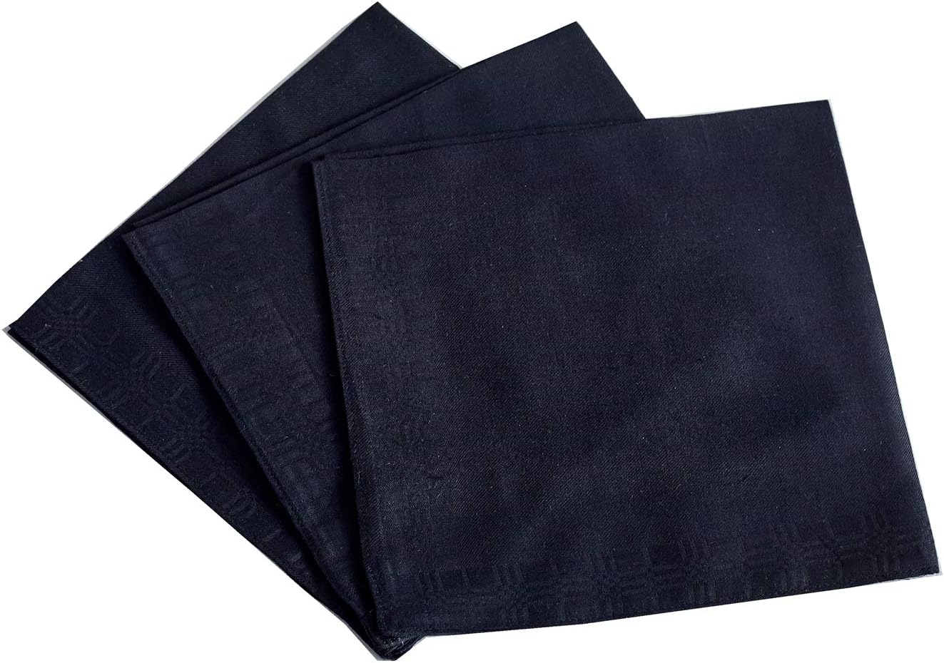 Men's Handkerchiefs,100% Soft Cotton,Black Hankie,Pack of 6 - Premium  from Concordia Style Boutique - Just $12.12! Shop now at Concordia Style Boutique