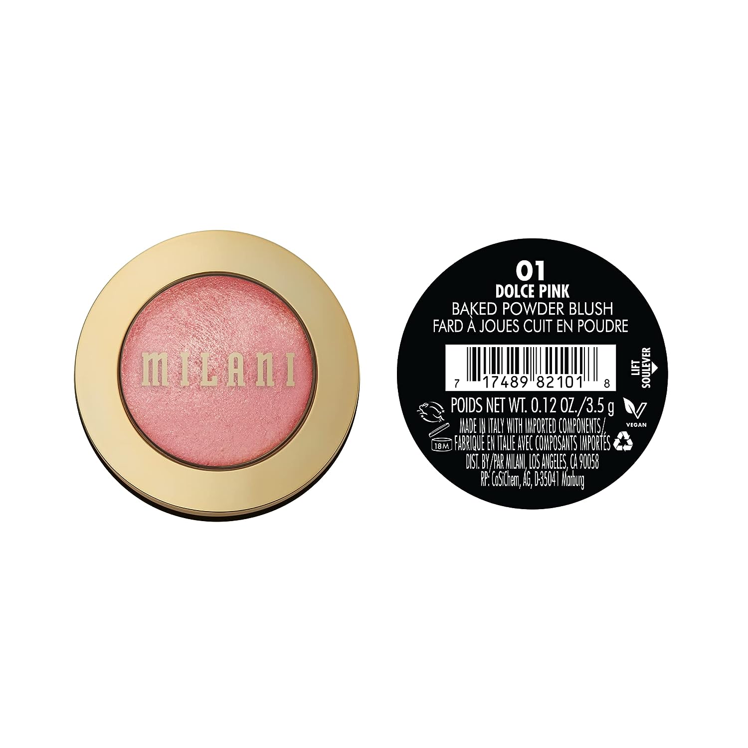 Milani Baked Blush - Dolce Pink (0.12 Ounce) Cruelty-Free Powder Blush - Shape, Contour & Highlight Face for a Shimmery or Matte Finish - Premium Blush from Concordia Style Boutique - Just $19.47! Shop now at Concordia Style Boutique