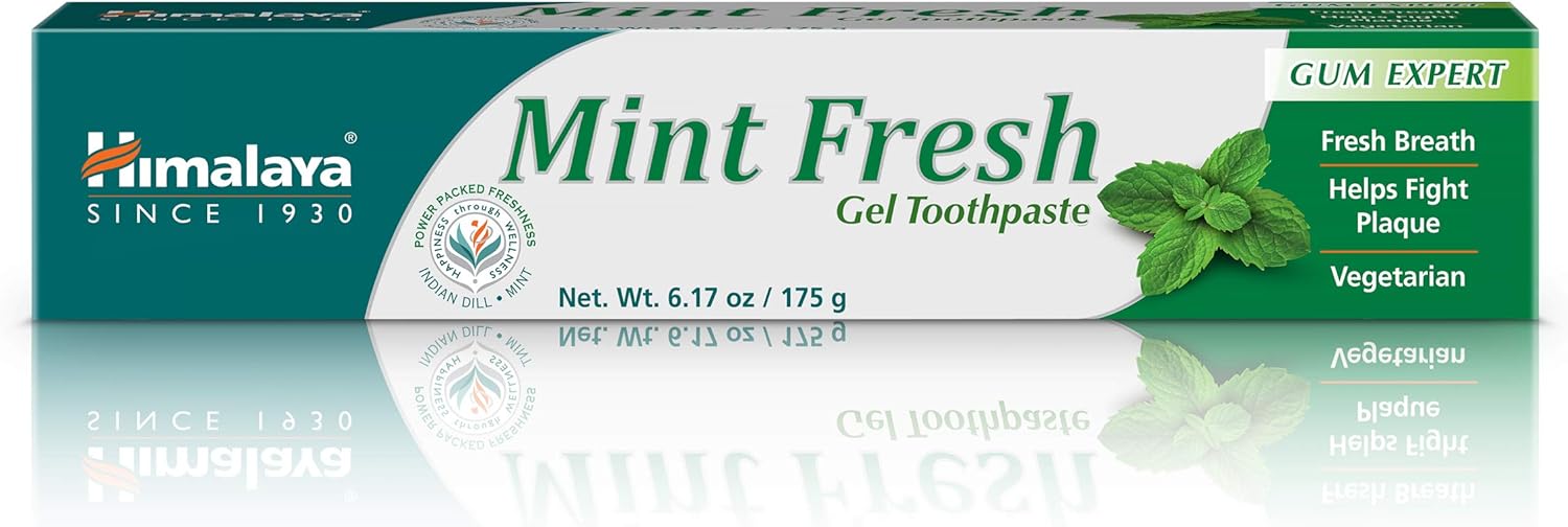 Himalaya Mint Fresh Gel Toothpaste, Fluoride Free to Reduce Plaque & Brighten Teeth, 6.17 oz - Premium toothpaste from Concordia Style Boutique - Just $8.30! Shop now at Concordia Style Boutique