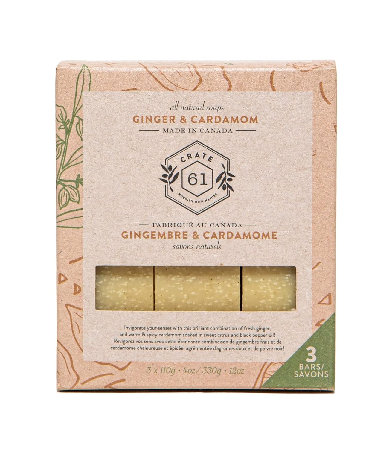 Crate 61, Handmade Vegan Natural Bar Soap - Cold Pressed For Face And Body, With Premium Essential Oils, Eucalyptus & Peppermint For Men And Women 3 Pack (Eucamint) - Premium Handmade Vegan Natural Bar Soap from Concordia Style Boutique - Just $11.05! Shop now at Concordia Style Boutique