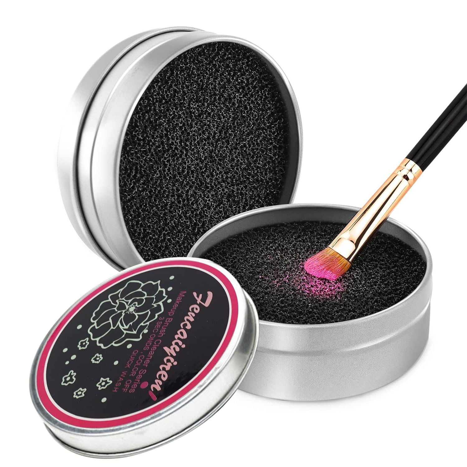 2 Pack Cleaner Sponge, Dry Makeup Brushes Cleaner Eye Shadow or Blush Color Removal Quickly Switch to Next Color - Premium Brush Cleaners from Concordia Style Boutique - Just $16.62! Shop now at Concordia Style Boutique