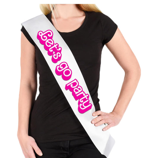 SonaGear Custom Lets Go Party Sash and President Sash. Perfect for Celebrations and Events - Premium Sashes from Concordia Style Boutique - Just $18.77! Shop now at Concordia Style Boutique