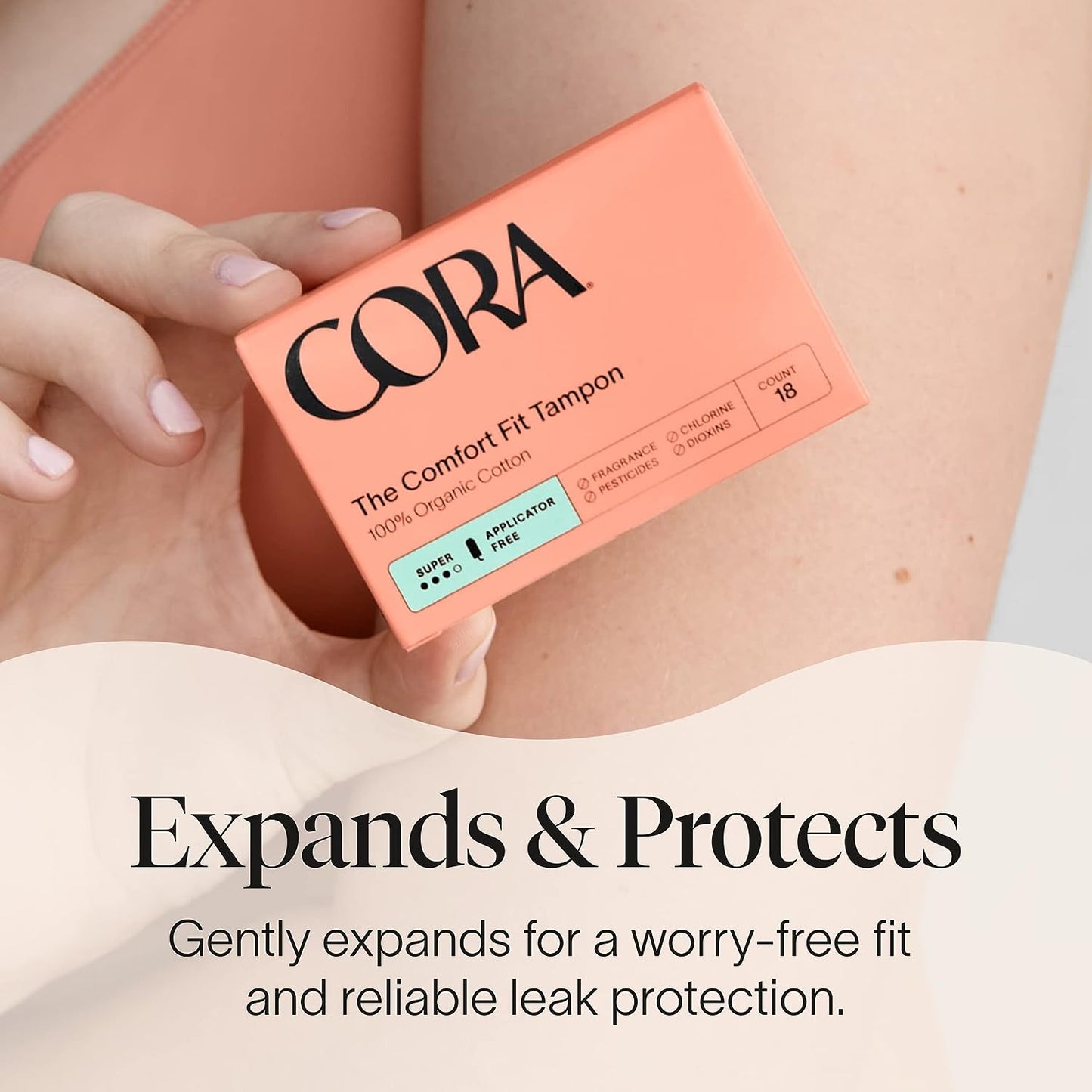 Cora 100% Organic Cotton Non-Applicator Tampons | Ultra-Absorbent, Unscented, Natural, Non-Toxic, Applicator Free | Eco-Conscious (36 S/S+ Tampons) - Premium Tampons from Concordia Style Boutique - Just $21.17! Shop now at Concordia Style Boutique