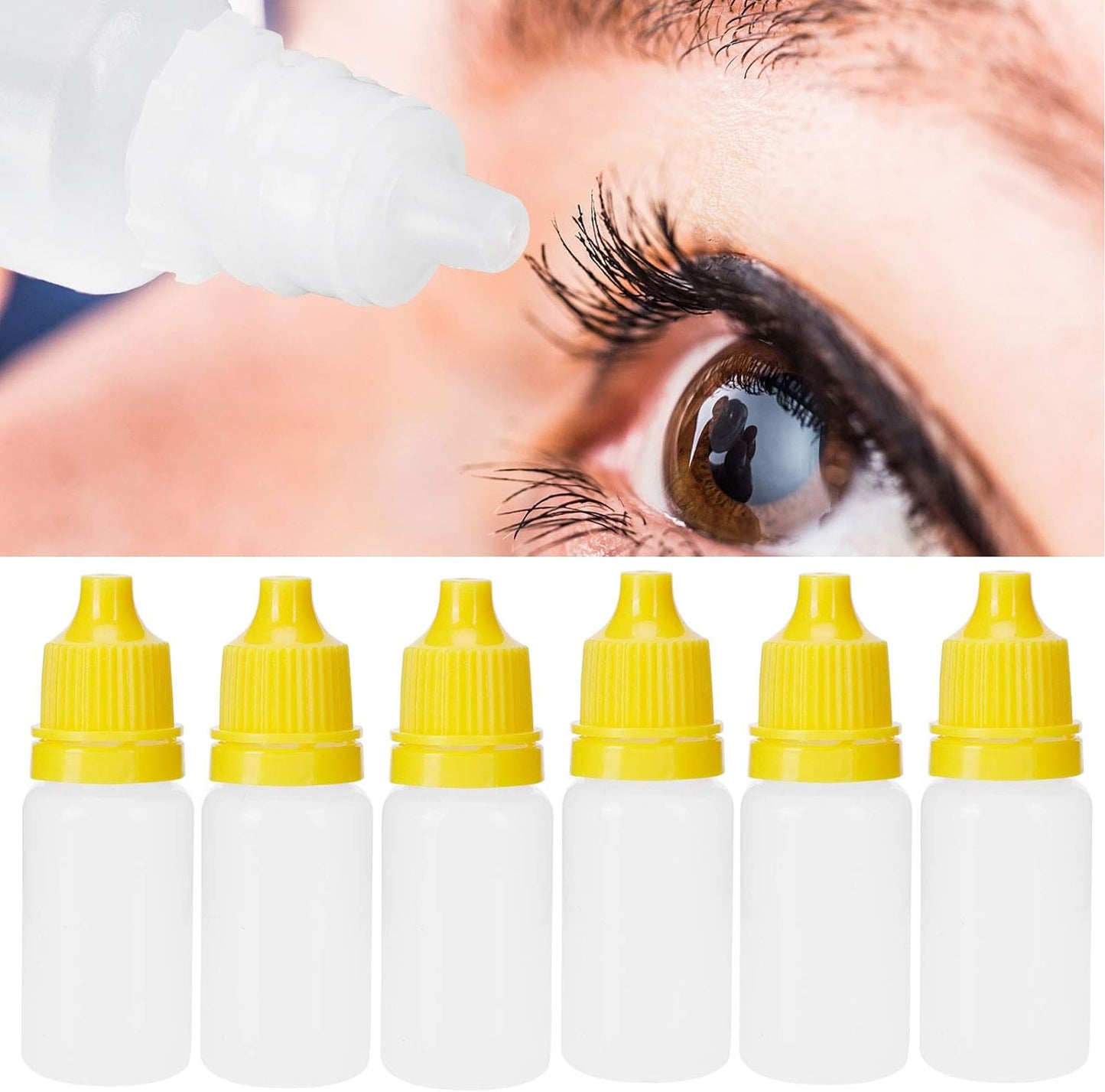 Junlucki Eye Drops Bottle, 10ml 50Pcs Refillable Drop Bottle, Empty Eye Drops Container, for Home Eye Drop Liquid Professional Durable(yellow) - Premium Eye Drops Bottle from Concordia Style Boutique - Just $3.96! Shop now at Concordia Style Boutique