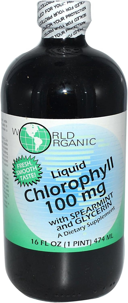 World Organics 58818 Chlorophyll 100 Mg Spearmint - Premium Chlorophyll from Concordia Style Boutique - Just $18.97! Shop now at Concordia Style Boutique