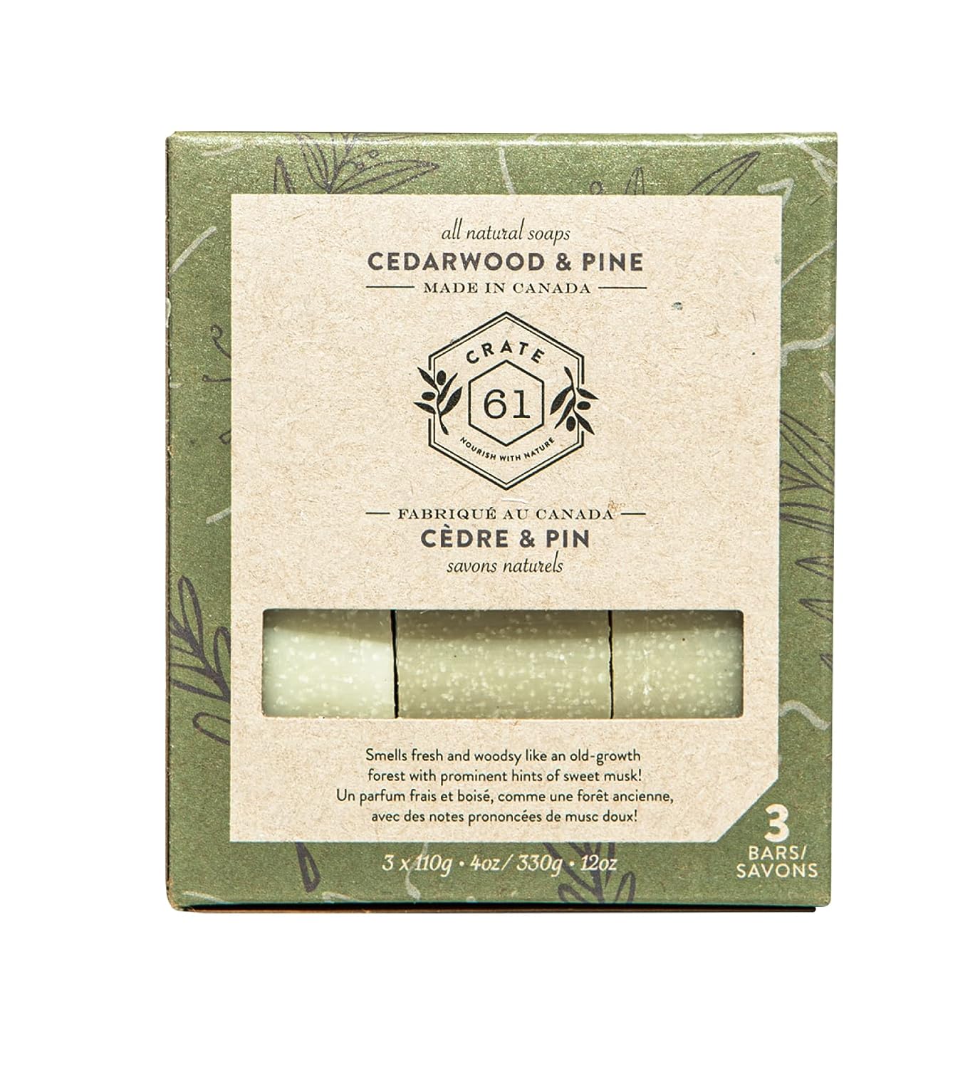 Crate 61, Handmade Vegan Natural Bar Soap - Cold Pressed For Face And Body, With Premium Essential Oils, Eucalyptus & Peppermint For Men And Women 3 Pack (Eucamint) - Premium Handmade Vegan Natural Bar Soap from Concordia Style Boutique - Just $11.05! Shop now at Concordia Style Boutique