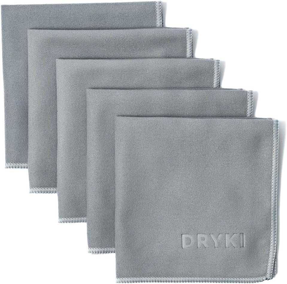 DRYKI Sweat Absorbing Handkerchiefs - The Original Sport Microfiber Hankies for Wicking Sweat from Hands, Face, Body (Classic Black, 5 Pack) - Premium  from Concordia Style Boutique - Just $20.22! Shop now at Concordia Style Boutique