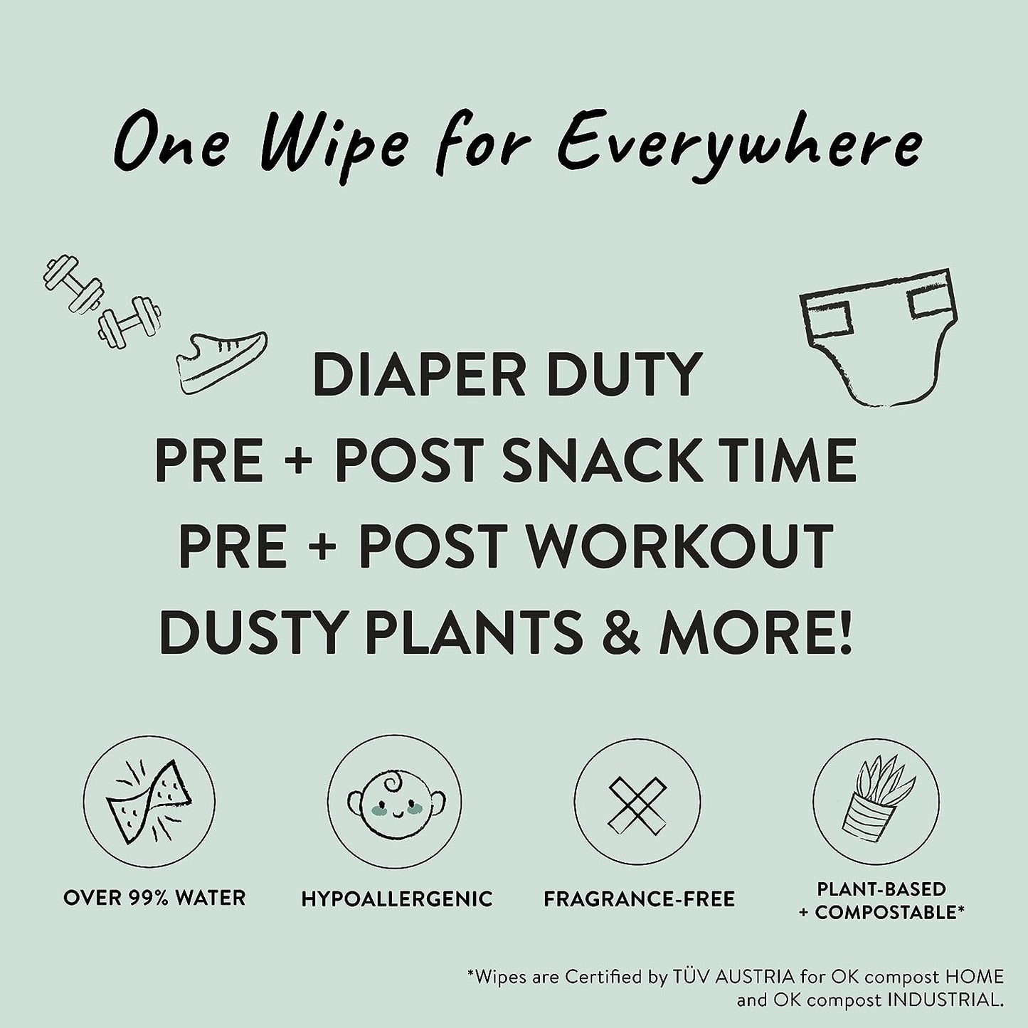 The Honest Company Clean Conscious Wipes | 99% Water, Compostable, Plant-Based, Baby Wipes | Hypoallergenic, EWG Verified | Geo Mood, 288 Count - Premium Wipes & Refills from Concordia Style Boutique - Just $7.05! Shop now at Concordia Style Boutique