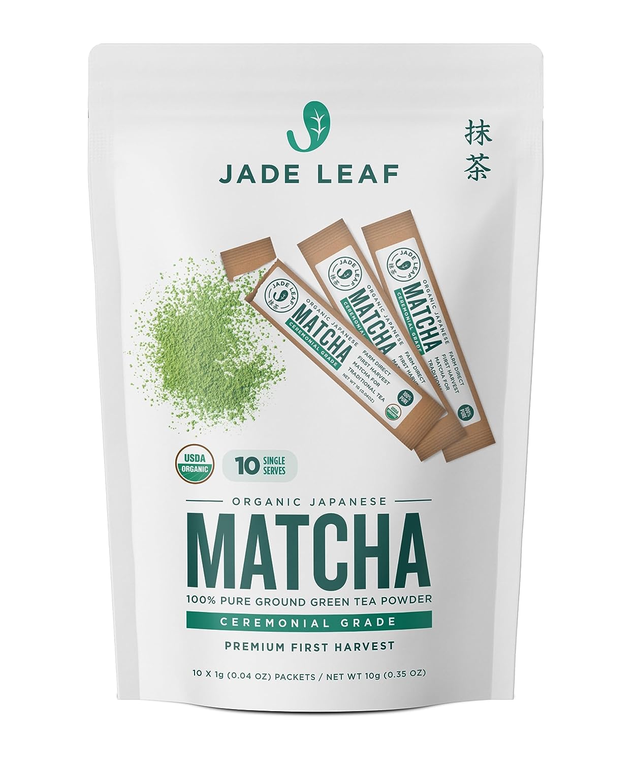 Jade Leaf Matcha Organic Green Tea Powder - Culinary Grade Premium Second Harvest - Authentic Japanese Origin (1.06 Ounce Pouch) - Premium  from Concordia Style Boutique - Just $13.65! Shop now at Concordia Style Boutique