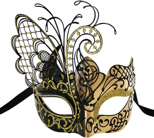 Ubauta Masquerade Mask For Women Venetian Mask/Halloween/Party/Ball Prom/Mardi Gras/Wedding/Wall Decoration (Purple Butterfly) - Premium Masks from Concordia Style Boutique - Just $21.94! Shop now at Concordia Style Boutique