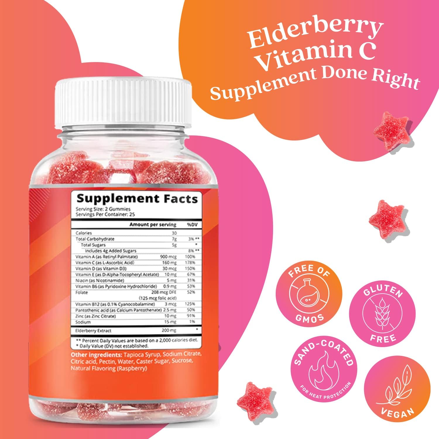 BeLive Elderberry Gummies with Vitamin C, Propolis, Echinacea. Max Strength 200MG - Sambucus Black Elder Immune Support Vitamins Supplement Made for Adults & Kids | Raspberry Flavored. 50 Count - Premium Elderberry from Concordia Style Boutique - Just $20.49! Shop now at Concordia Style Boutique