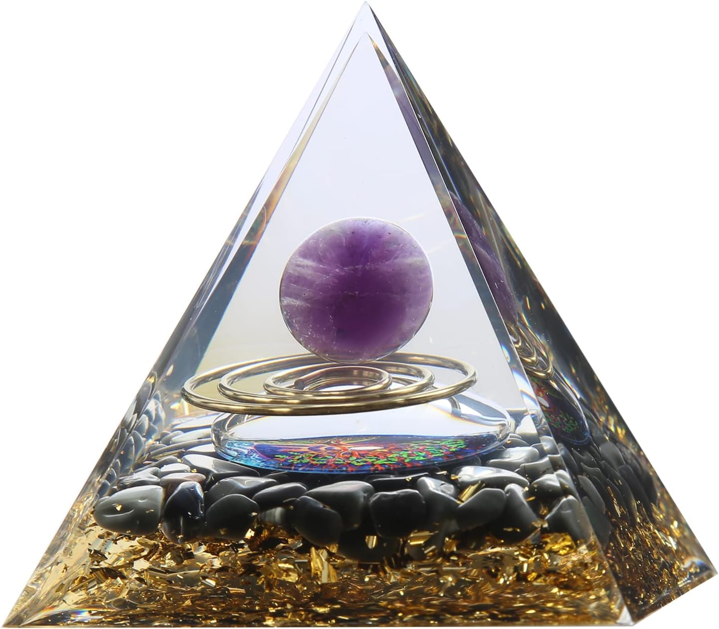 Orgone Pyramid for Positive Energy, Crystal Pyramid Orgonite Pyramid Protection - Premium Orgone Pyramid from Concordia Style Boutique - Just $16.02! Shop now at Concordia Style Boutique