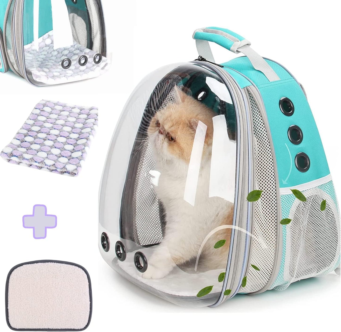 Lollimeow Bubble Pet Carrier Backpack, Airline-Approved for Cats and Puppies, Designed for Travel, Hiking, and Outdoor Adventures (Pink-Front Expandable) - Premium Pets from Concordia Style Boutique - Just $46.59! Shop now at Concordia Style Boutique