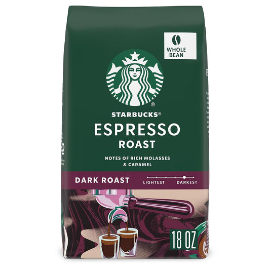 Starbucks Dark Roast Whole Bean Coffee — Espresso — 100% Arabica — 1 bag (18 oz) - Premium Coffee from Concordia Style Boutique - Just $17.63! Shop now at Concordia Style Boutique