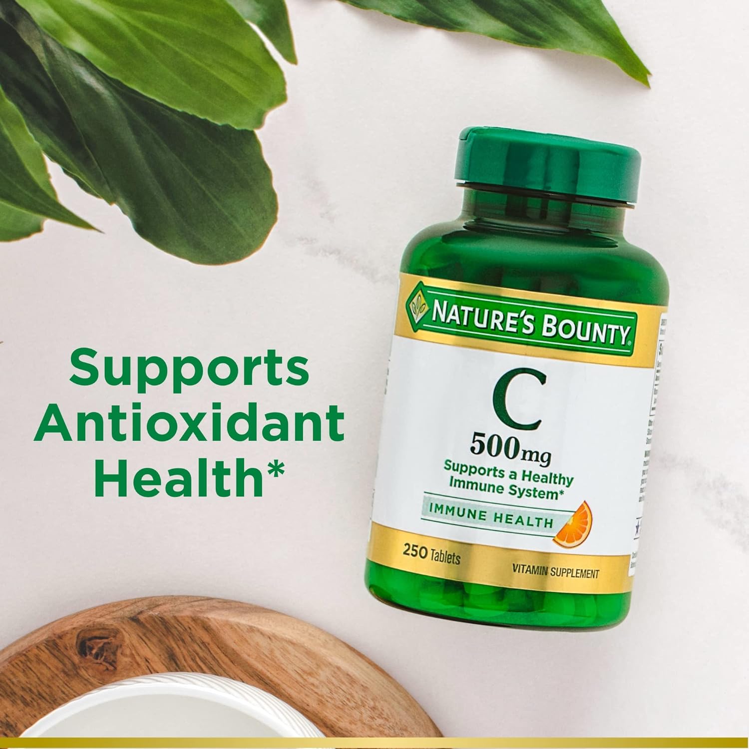 Nature's Bounty Vitamin C, Immune Support, Tablets, 500mg, 250 Ct - Premium Vitamin C from Concordia Style Boutique - Just $10.62! Shop now at Concordia Style Boutique