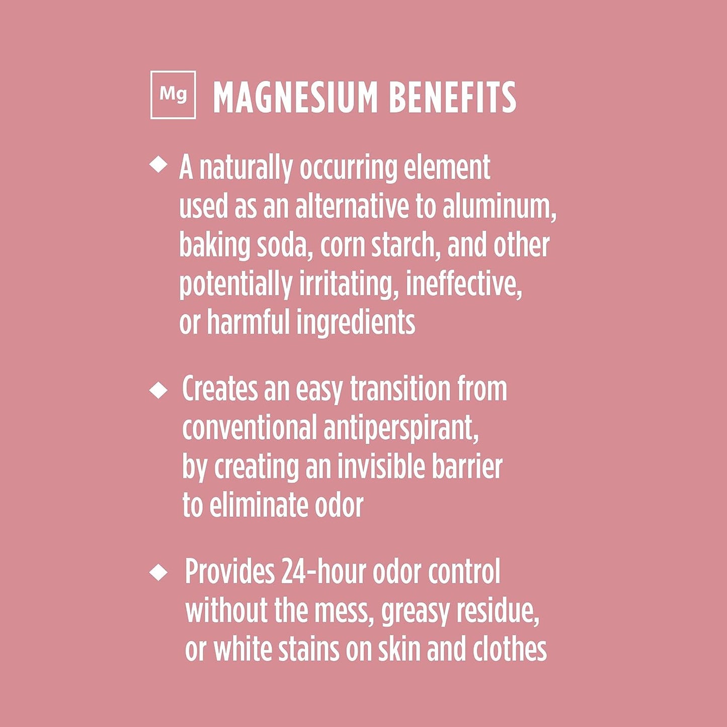 Crystal Magnesium Solid Stick Natural Deodorant, Non-Irritating Aluminum Free Deodorant for Men or Women, Safely and Effectively Fights Odor, Baking Soda Free, Coconut + Vanilla, 2.5 oz - Premium Deodorant from Concordia Style Boutique - Just $21.68! Shop now at Concordia Style Boutique