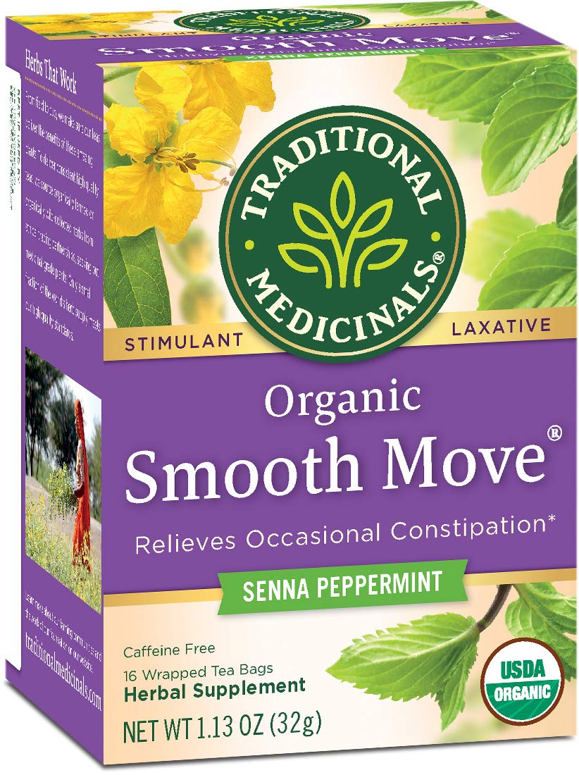 Traditional Medicinals Tea, Organic Smooth Move Peppermint, Relieves Occasional Constipation, Senna, 16 Tea Bags - Premium tea from Concordia Style Boutique - Just $6.75! Shop now at Concordia Style Boutique
