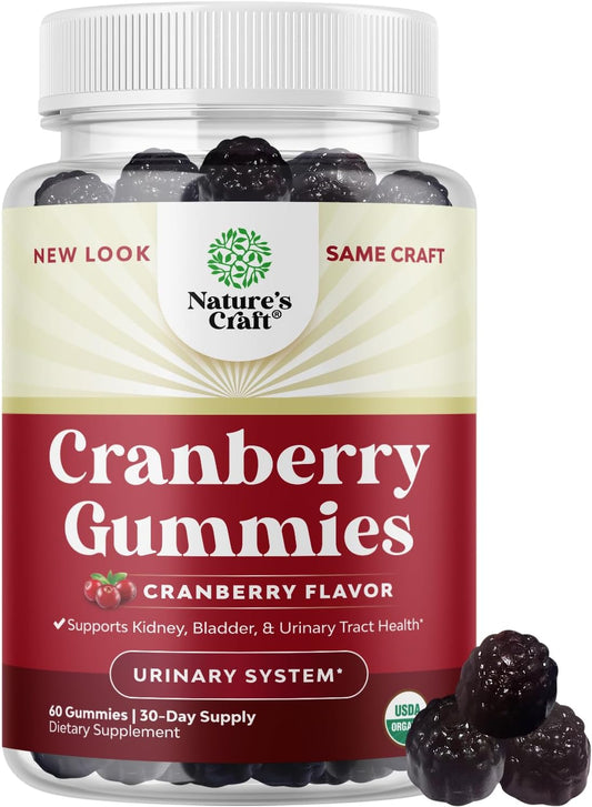 Natural Cranberry Gummies for Women and Men - Extra Strength Delicious Antioxidant Cranberry Chews 500mg for Urinary Tract Health Kidney Support Bladder and Immunity - Vegan Gluten and Gelatin Free - Premium Cranberry from Concordia Style Boutique - Just $29.54! Shop now at Concordia Style Boutique