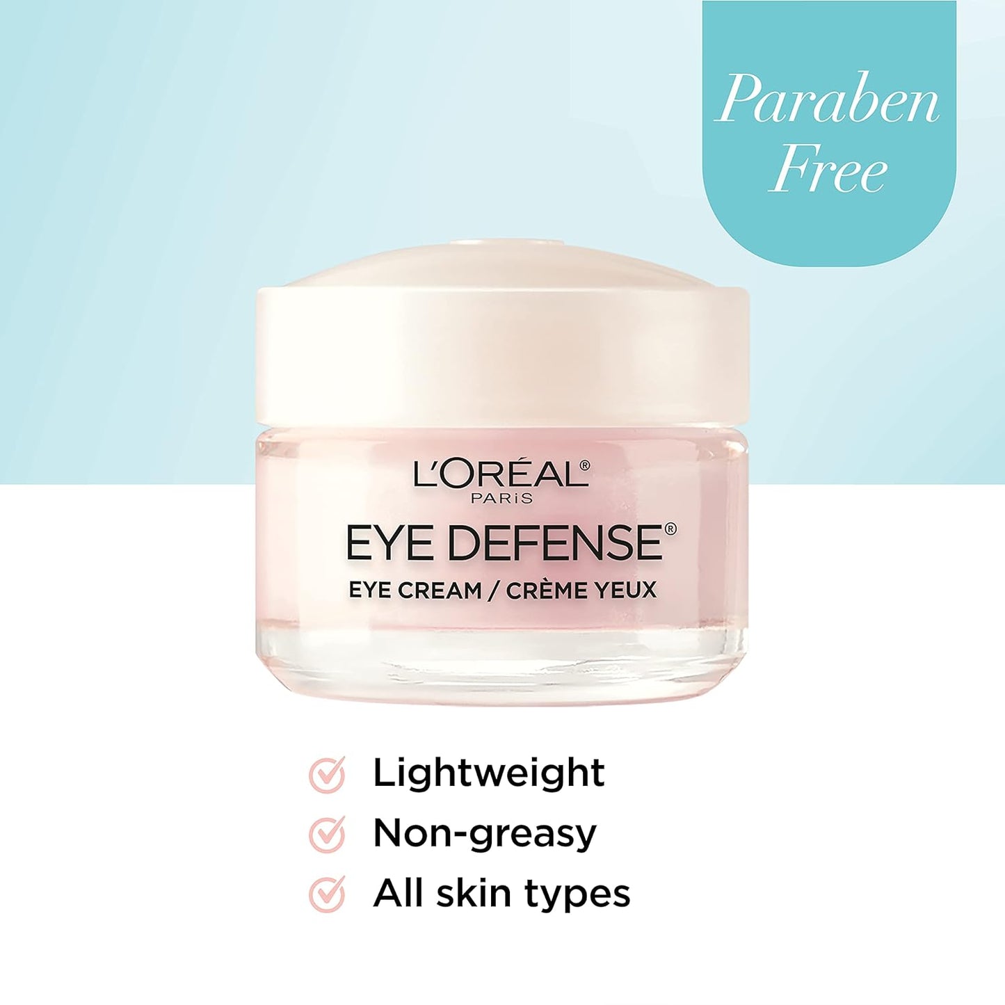 L'Oreal Paris Dermo-Expertise Eye Defense Eye Cream with Caffeine and Hyaluronic Acid 0.5 oz - Premium Eye Cream from Concordia Style Boutique - Just $23.92! Shop now at Concordia Style Boutique