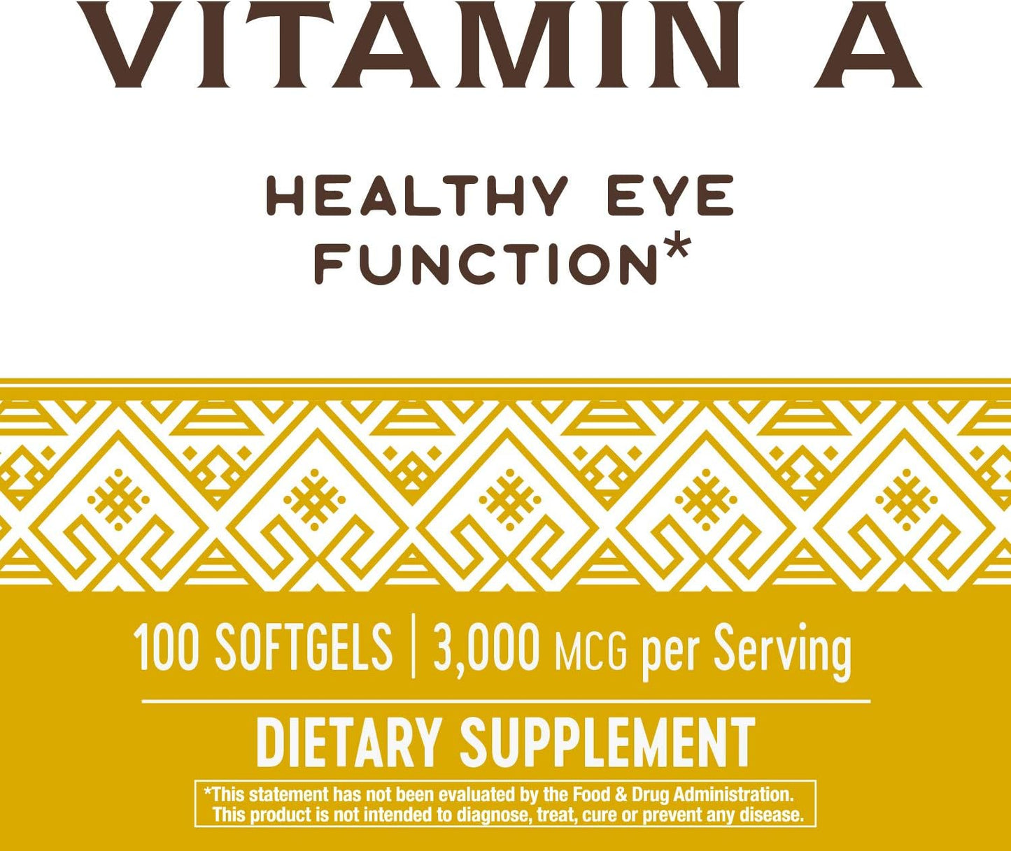 Nature's Way Vitamin A, 3,000 mcg per serving, 100 Softgels - Premium Vitamin A from Concordia Style Boutique - Just $8.84! Shop now at Concordia Style Boutique