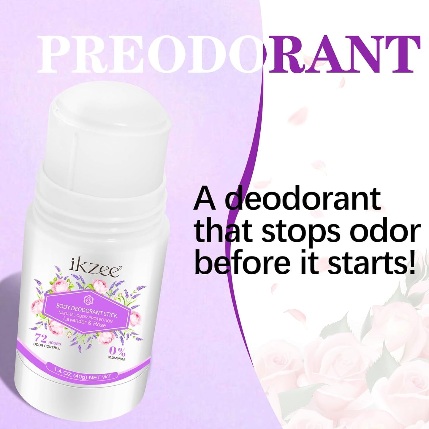 Whole Body Deodorant Stick, Deodorant Cream Stick, Invisible Cream Stick - 72 Hour Odor Control- Vegan & Cruelty Free, Silicone Free, Baking Soda Free, Skin Safe (Lavender & Rose, 1.4 Ounce) - Premium Deodorant from Concordia Style Boutique - Just $11.69! Shop now at Concordia Style Boutique