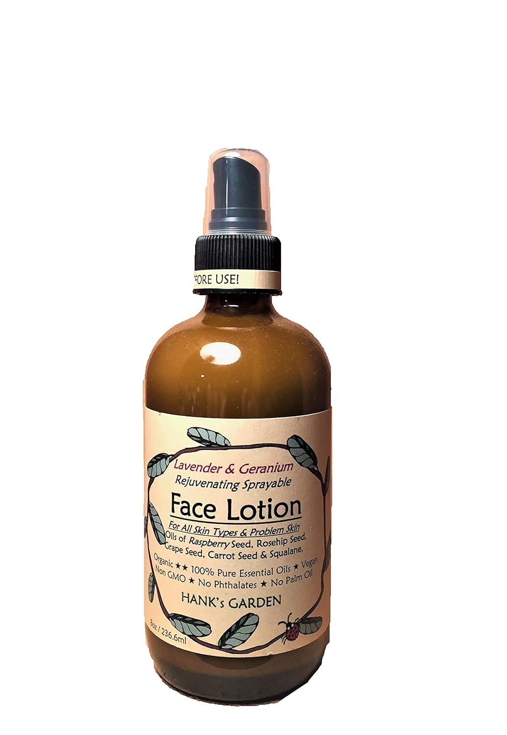 FACE LOTION SPRAY - All Skin & Problem Skin - REJUVENATING - Lavender & Geranium Essential Oils - Organic - Biodegradable - Vegan - Gluten Free - Non GMO - Cruelty Free (2 oz / 59.2 ml Refill) - Premium lotion spray from Concordia Style Boutique - Just $22! Shop now at Concordia Style Boutique