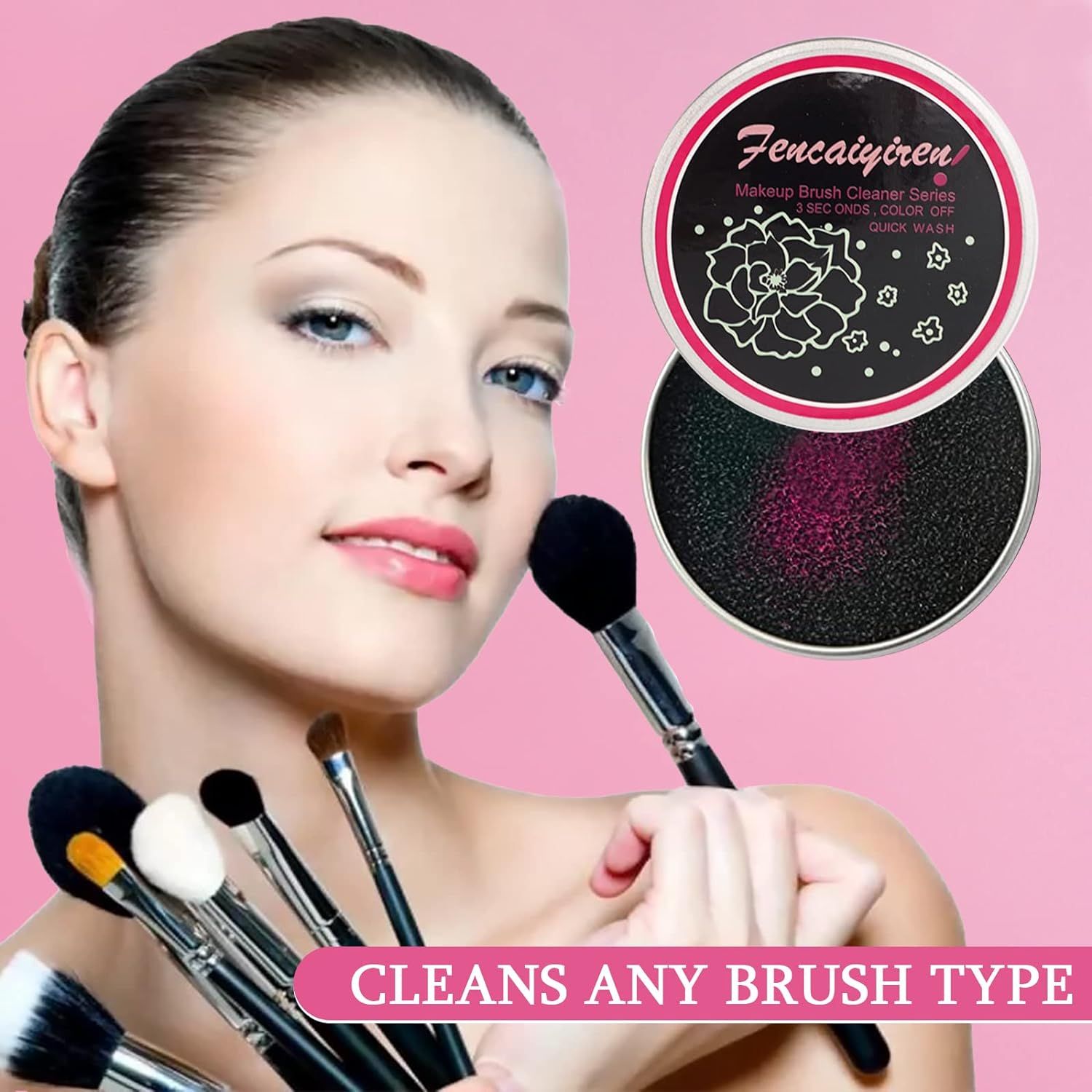 2 Pack Cleaner Sponge, Dry Makeup Brushes Cleaner Eye Shadow or Blush Color Removal Quickly Switch to Next Color - Premium Brush Cleaners from Concordia Style Boutique - Just $16.62! Shop now at Concordia Style Boutique