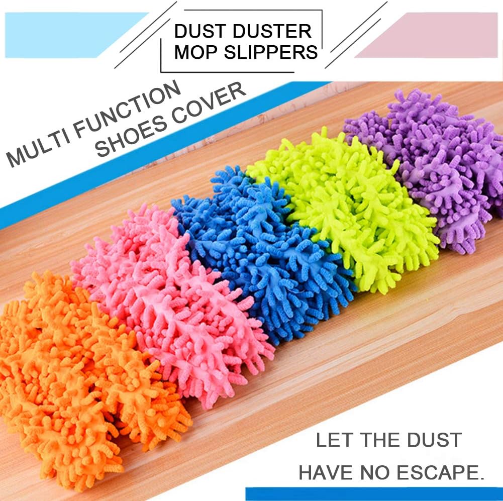 Mop Slippers Shoes Cover Dust Duster Slippers Cleaning Floor House Washable 10 PCS 5 Pairs - Premium Dust Mops from Concordia Style Boutique - Just $25! Shop now at Concordia Style Boutique