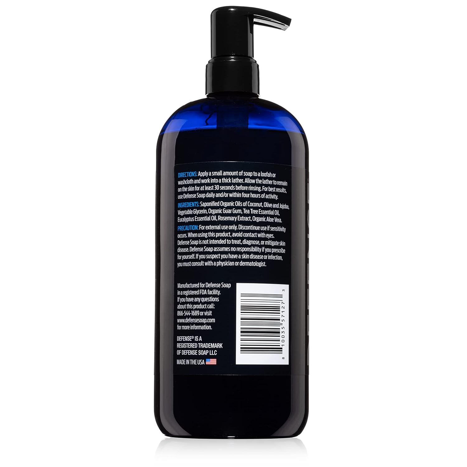 Defense Soap Organic Tea Tree Body Wash | All Natural Shower Gel with Tea Tree Oil, Eucalyptus Oil, and Aloe Vera. Wrestling Inspired, For All Mens & Womens Skin Types. 32 oz - Premium  from Concordia Style Boutique - Just $45.45! Shop now at Concordia Style Boutique