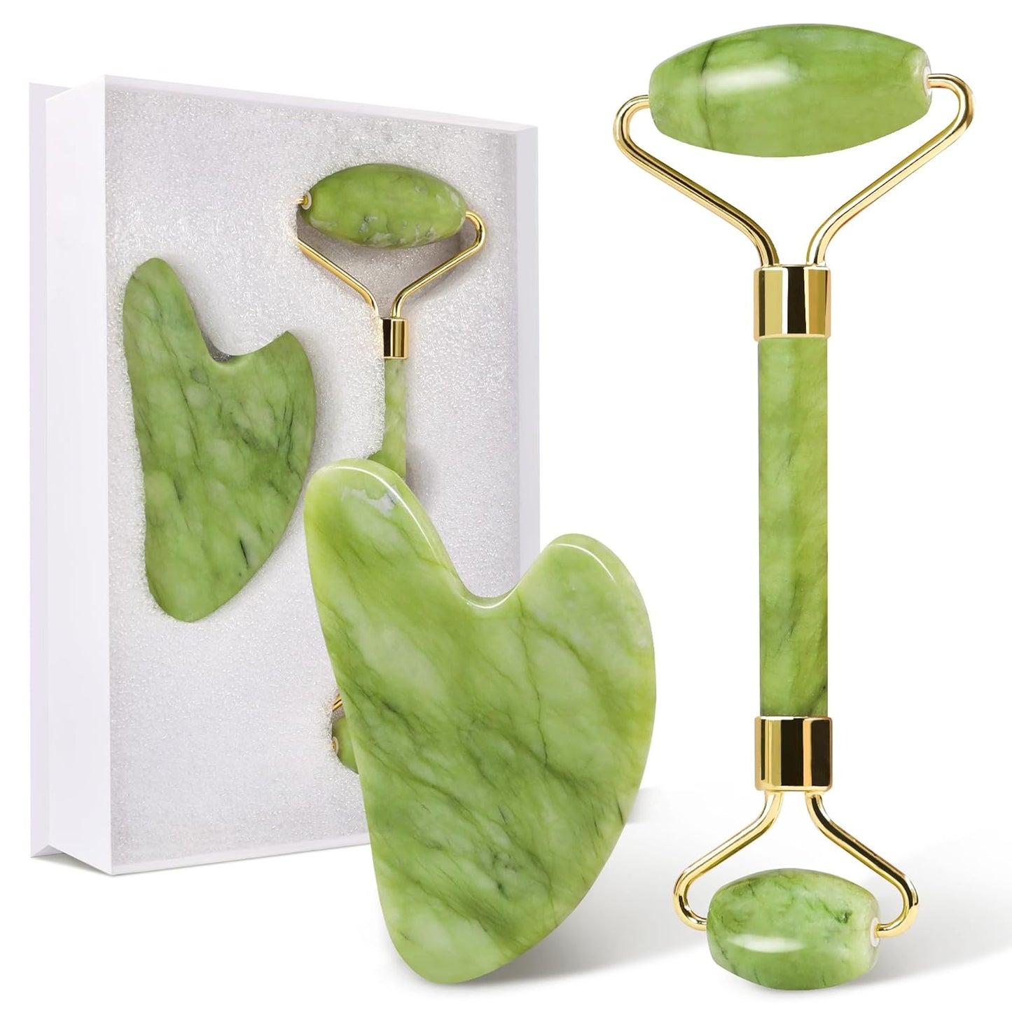 Gua Sha Facial Tool & Jade Roller Set for Skin Care - Woman or Man - Premium Facial Tool from Concordia Style Boutique - Just $16.99! Shop now at Concordia Style Boutique