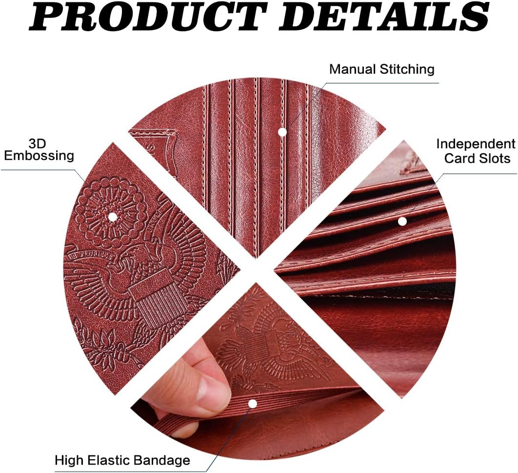 Leather Passport Holder Cover Case and  RFID Blocking Travel Wallet/Card Case for Women and Men - Premium Passport Covers from Concordia Style Boutique - Just $7.98! Shop now at Concordia Style Boutique