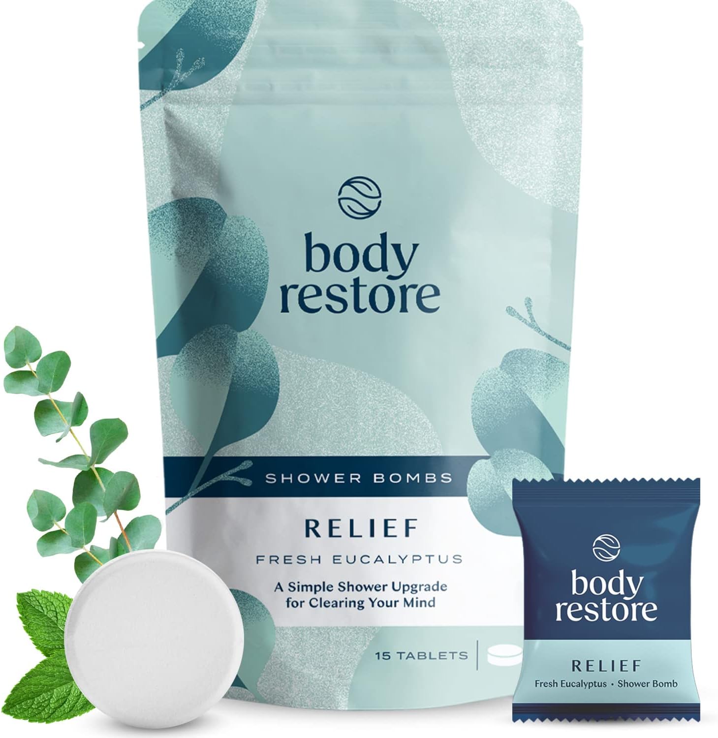 Shower Steamers Aromatherapy 15 Count - Christmas Gifts Stocking Stuffers, Relaxation Birthday Gifts for Women and Men, Stress Relief and Luxury Self Care, Eucalyptus Shower Bath Bombs - BodyRestore - Premium  from Concordia Style Boutique - Just $42.33! Shop now at Concordia Style Boutique