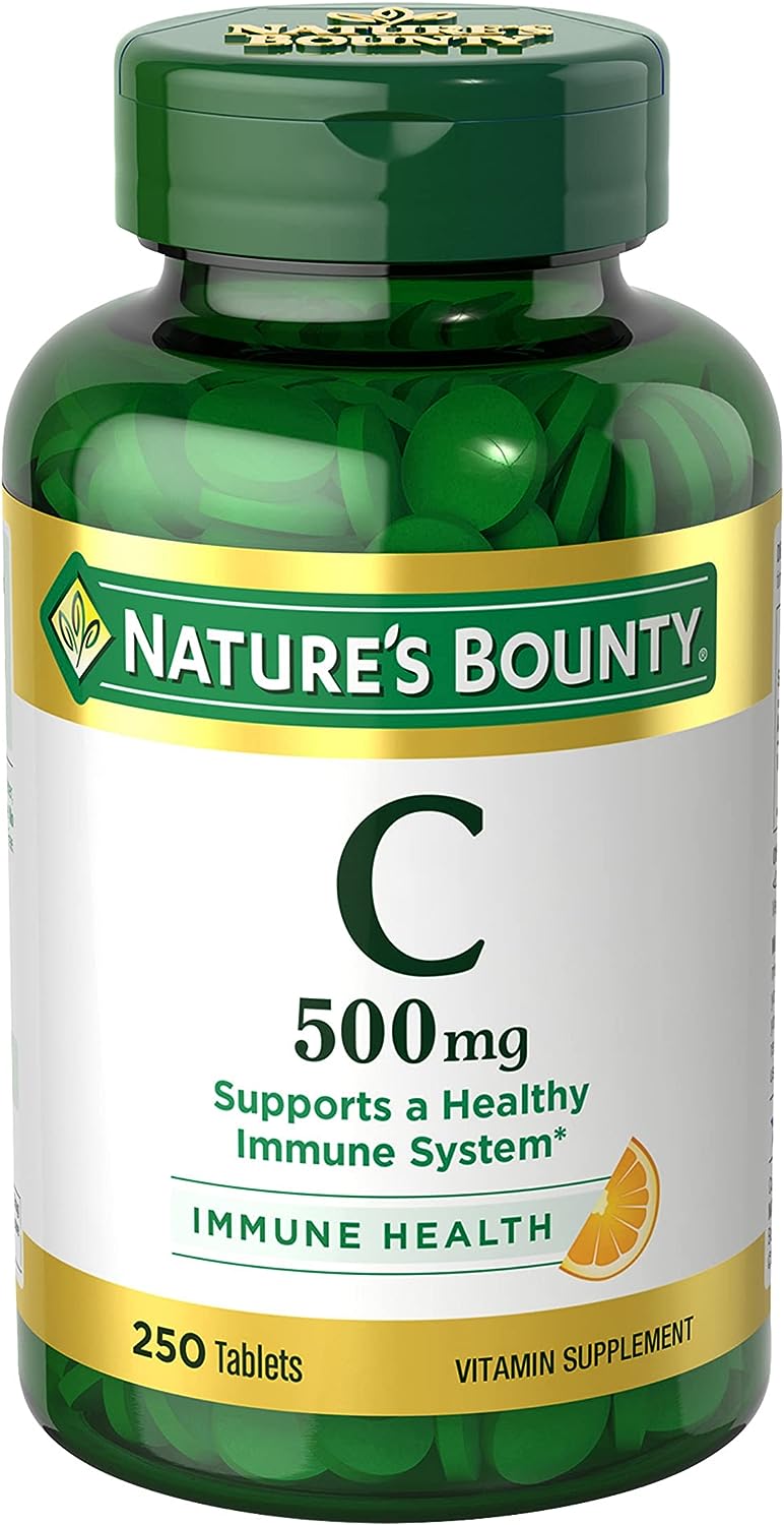 Nature's Bounty Vitamin C, Immune Support, Tablets, 500mg, 250 Ct - Premium Vitamin C from Concordia Style Boutique - Just $10.62! Shop now at Concordia Style Boutique