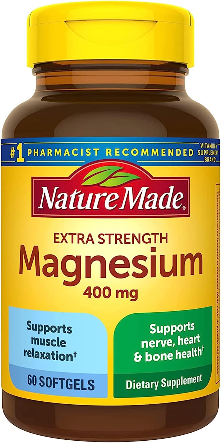 Nature Made Magnesium Oxide 250 mg, Dietary Supplement for Muscle, Heart, Bone and Nerve Health Support, 100 Tablets, 100 Day Supply - Premium magnesium from Concordia Style Boutique - Just $8.49! Shop now at Concordia Style Boutique