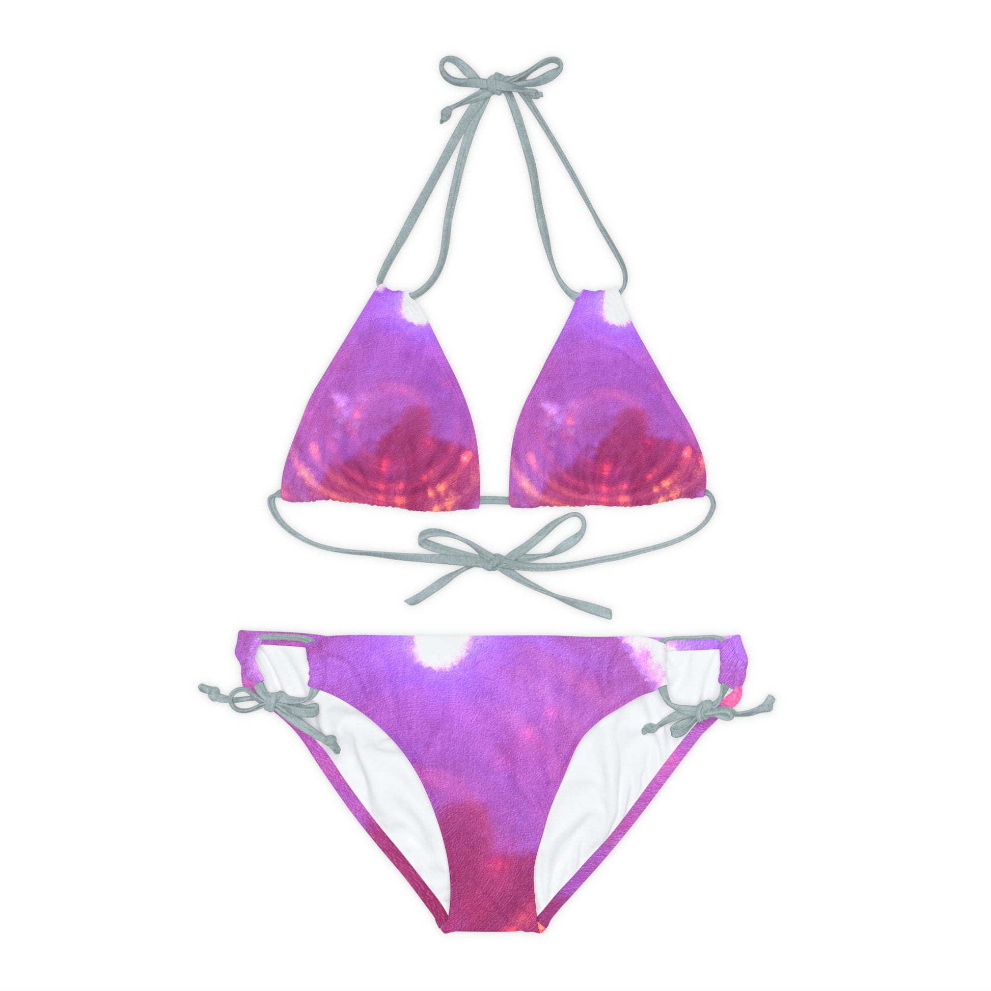 Pink - Strappy Bikini Set - Premium Bikini from Concordia Style Boutique - Just $59.70! Shop now at Concordia Style Boutique