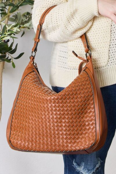 SHOMICO Weaved Vegan Leather Handbag - Premium Weaved Vegan Leather Handbag from Concordia Style Boutique - Just $65.28! Shop now at Concordia Style Boutique