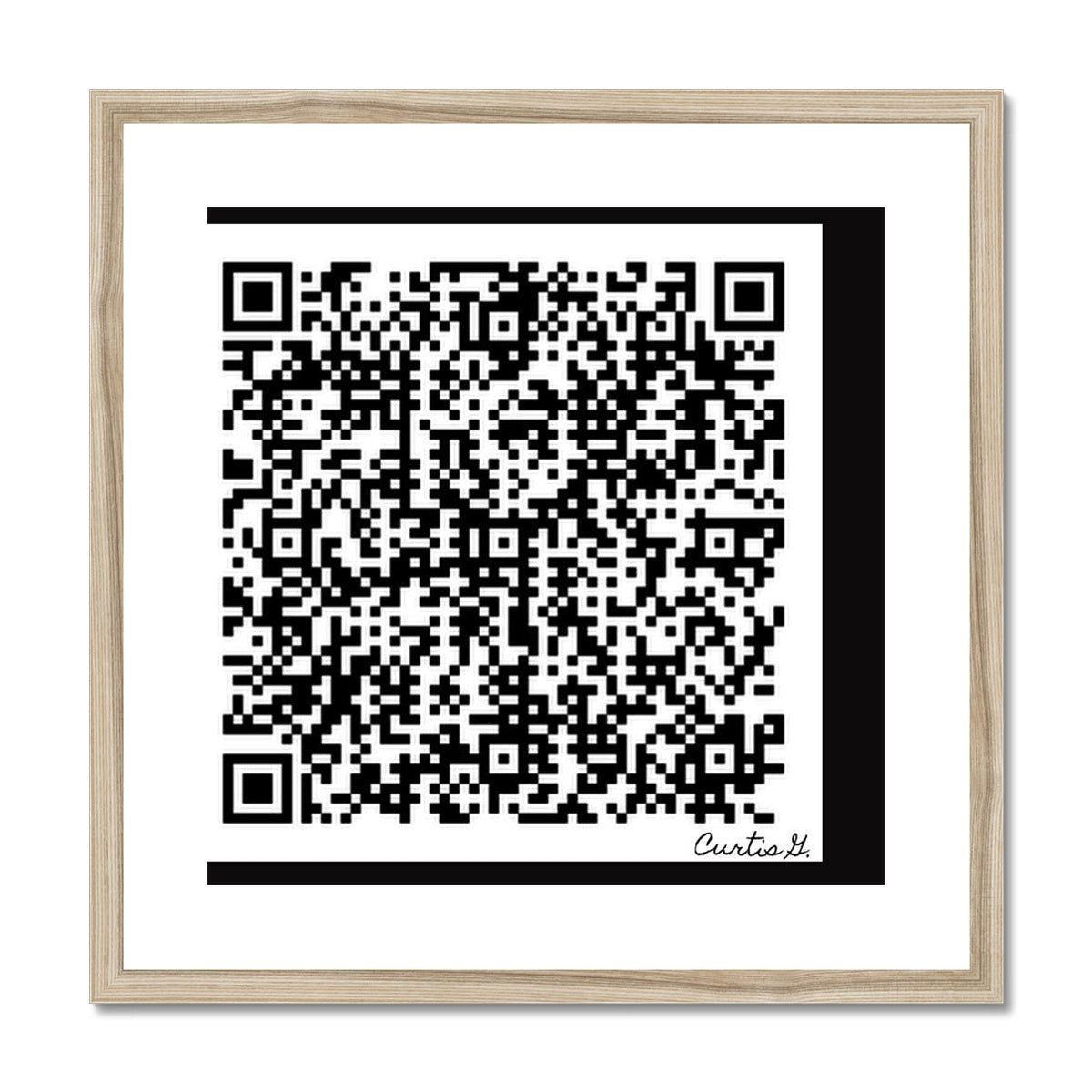 Scan Me Framed & Mounted Print