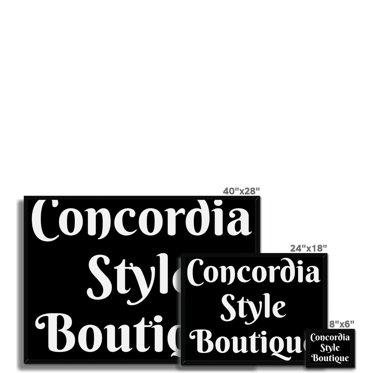 Concordia Style Boutique Framed Print