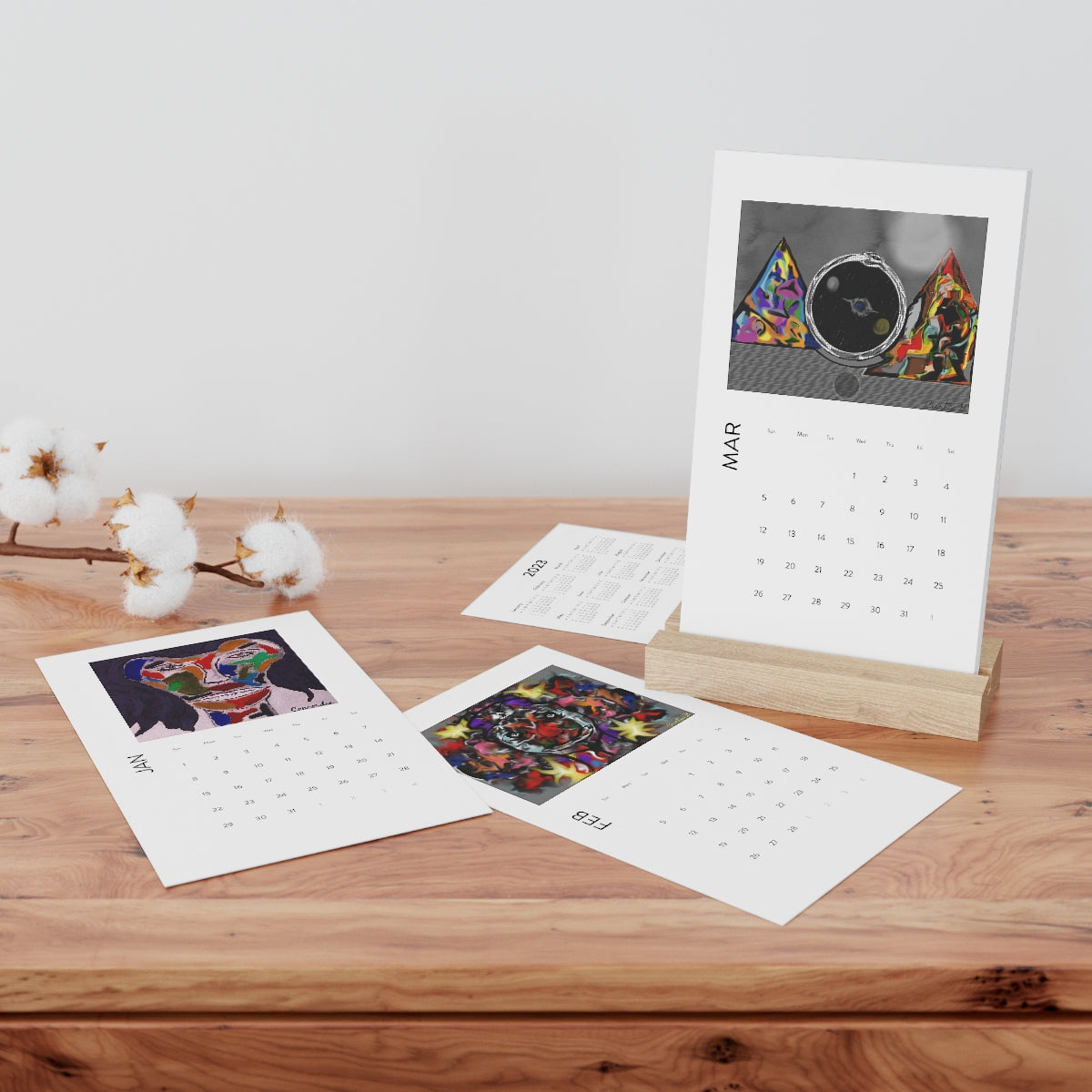 Vertical Desk Calendar (2023) - Premium Calendar from Printify - Just $28.98! Shop now at Concordia Style Boutique