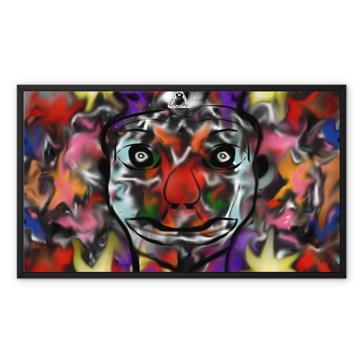 Tears of a Clown Framed Canvas