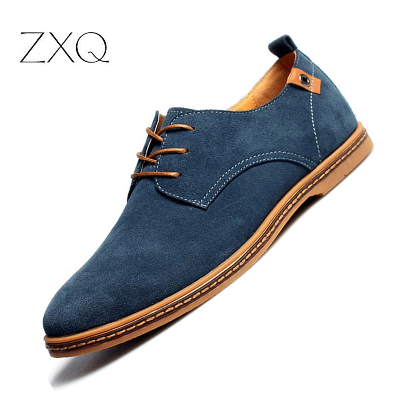 Suede Oxfords Men Leather Shoes - Premium  from Concordia Style Boutique - Just $24.19! Shop now at Concordia Style Boutique