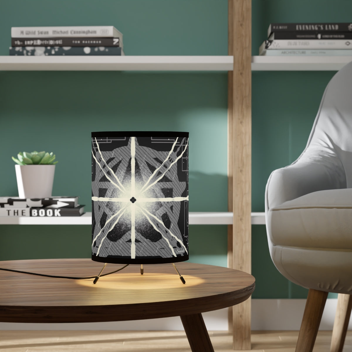 Tripod Lamp with High-Res Printed Shade, US\CA plug - Premium Home Decor from Concordia Style Boutique - Just $62.18! Shop now at Concordia Style Boutique