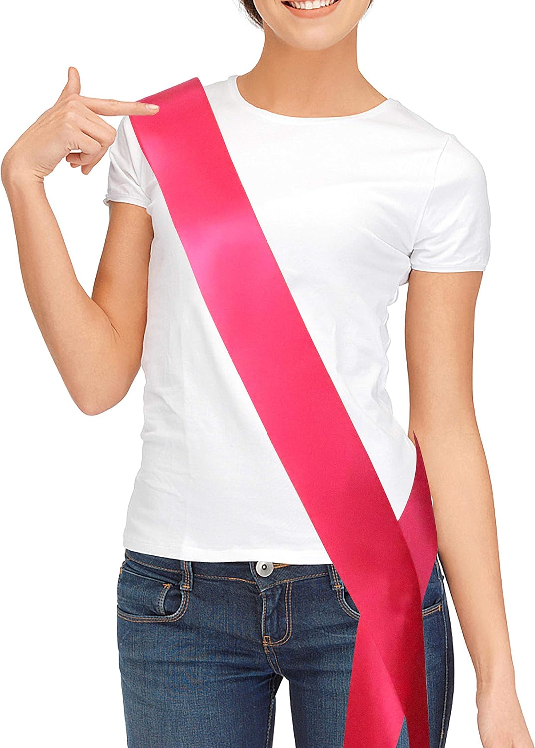 Blank Satin Sash, Plain Sash, Party Decorations, Make Your Own Sash (Pink) - Premium sash from Concordia Style Boutique - Just $15.15! Shop now at Concordia Style Boutique