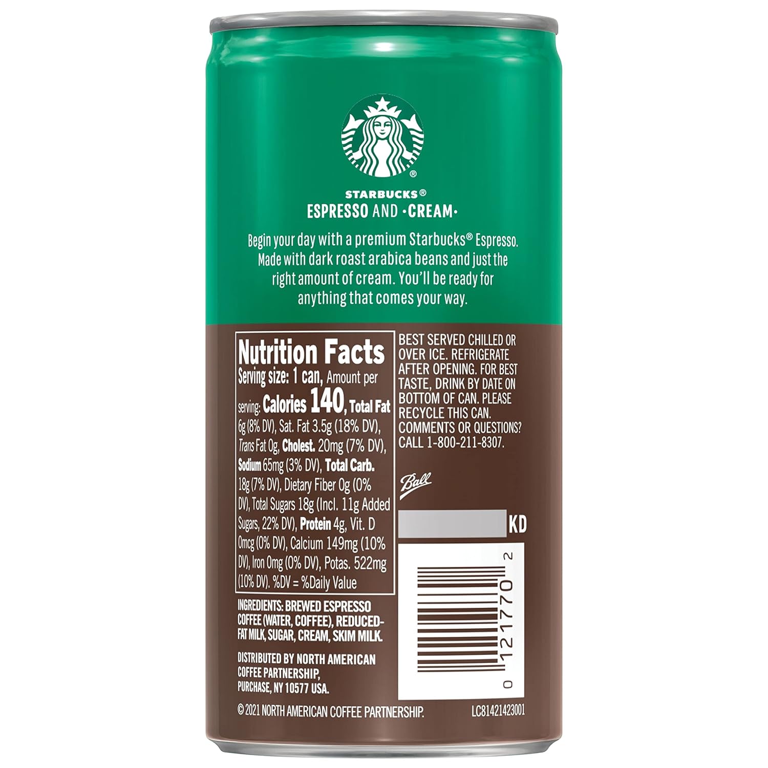 Starbucks Ready to Drink Coffee, Espresso & Cream, 6.5oz Cans (12 Pack) (Packaging May Vary) - Premium Coffee from Concordia Style Boutique - Just $34.48! Shop now at Concordia Style Boutique